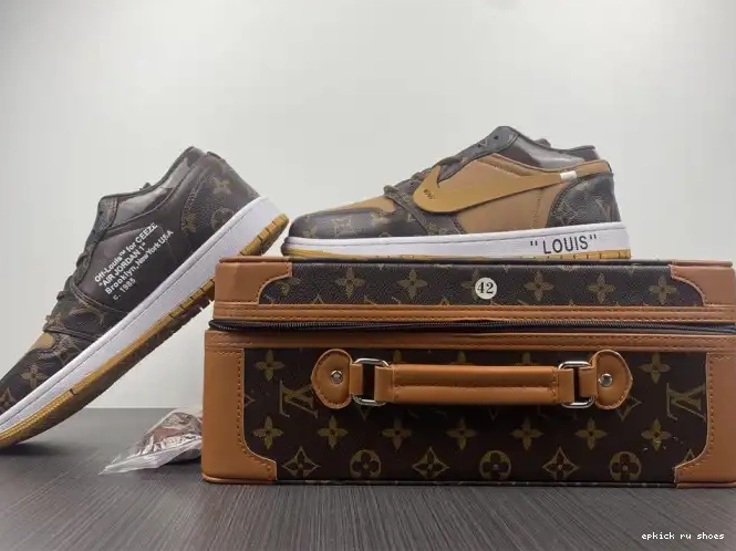 Rep LOW Air 1 Off-Louis Jordan x AJ1 OW 0523